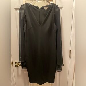 Calvin Klein Black cape cocktail dress size 10 NWT